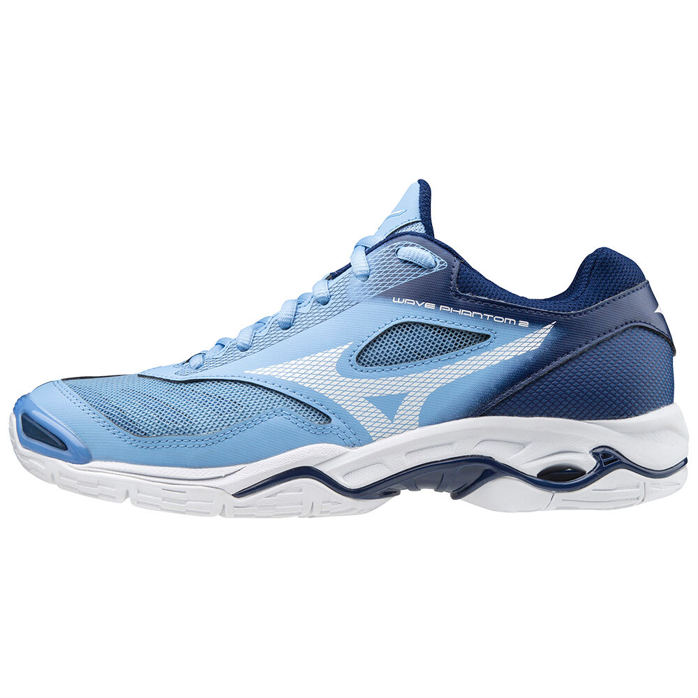 Mizuno Women's Wave Phantom 2 Handball Shoes Blue/White (X1GB206029-QCI)